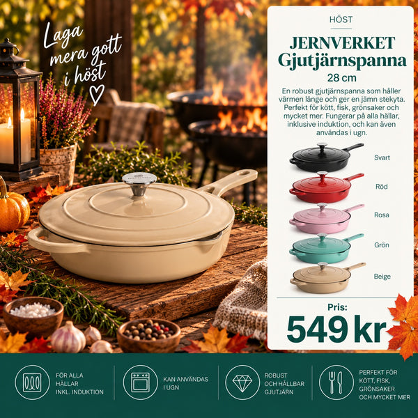 JERNVERKET GJUTJÄRNSPANNA 28 CM